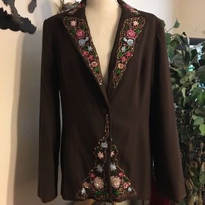 Debra McGuire embroidered sequin jacket